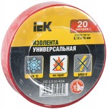 Изолента ПВХ 0,13х15 мм красная 20 метров UIZ-13-10-K04 IEK