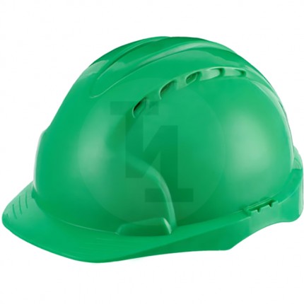 Каска строительная с храповым механизмом, зеленая C544013