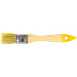 Кисть плоская 1" (25 мм), натуральная щетина, деревянная ручка, Сокол