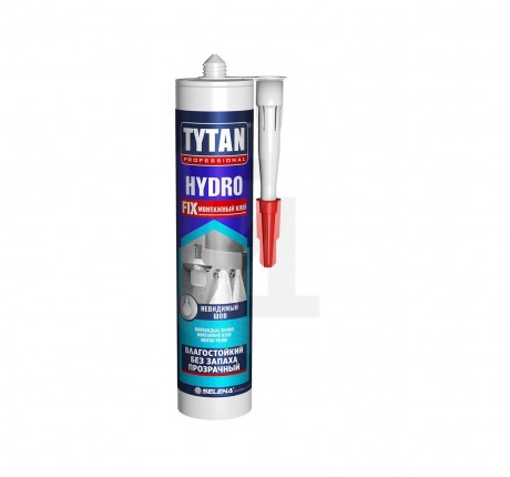 Клей монтажный Tytan HYDRO FIX жидкие гвозди прозрачный 310 мл 996184