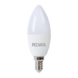 Лампа светодиодная LL-R-C37-7W-230-3K-E14 Ресанта