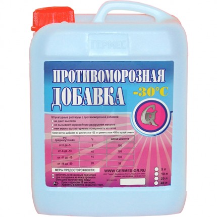 Противоморозная добавка -30С , 10 л, Гермес Россия 1004107