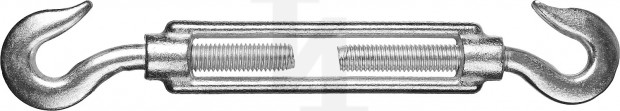 Талреп DIN 1480, крюк-крюк, М20, 1 шт, оцинкованный, STAYER 30525-20
