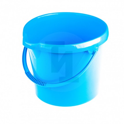 Ведро пластмассовое круглое 12 л, голубое Elfe 92956