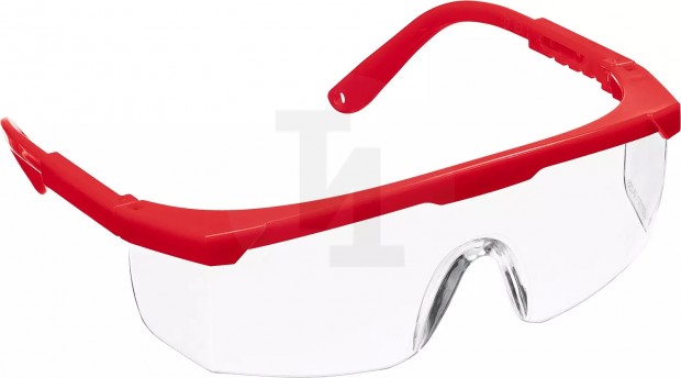 Защитные прозрачные очки ЗУБР СПЕКТР 5 монолинза с дополнительной боковой защитой, открытого типа 110328