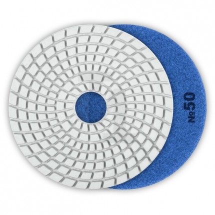 ЗУБР 100 мм, №50, алмазный гибкий шлифовальный круг (Черепашка) для мокрого шлифования 
