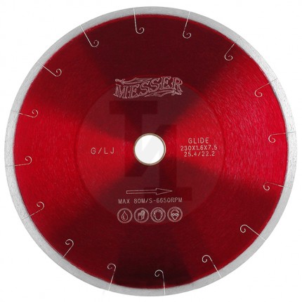 Алмазный диск G/L J-Slot с микропазом 300мм Messer 01-24-300