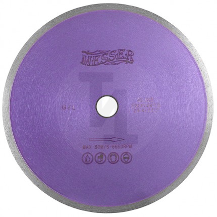 Алмазный диск G/L сплошная кромка 230мм Messer 01-22-230