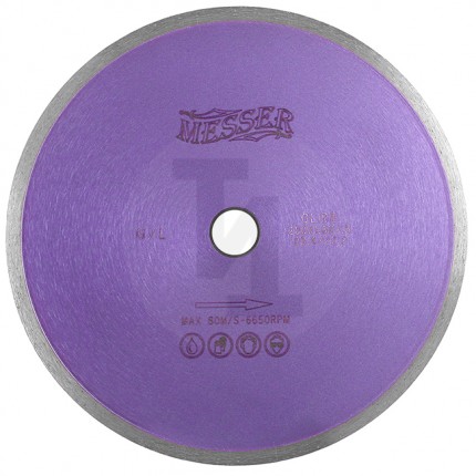Алмазный диск G/L сплошная кромка 250мм Messer 01-22-250