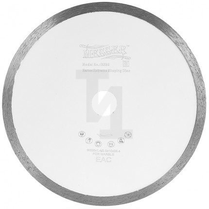 Алмазный диск со сплошной кромкой M/X 230мм по мрамору Messer 01-30-230