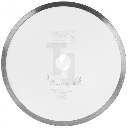 Алмазный диск со сплошной кромкой M/X 250мм по мрамору Messer 01-30-250