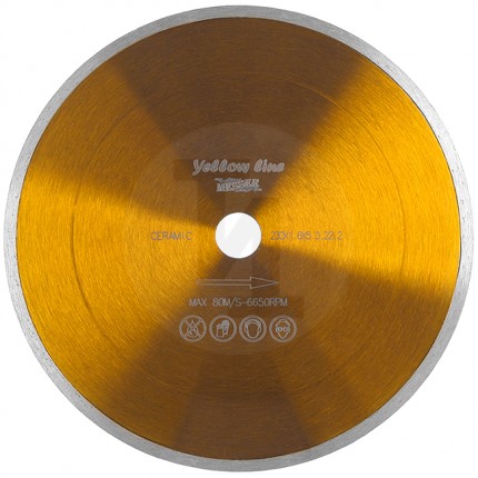 Алмазный диск Yellow Line Ceramics со сплошной кромкой 180мм Messer 01-21-181