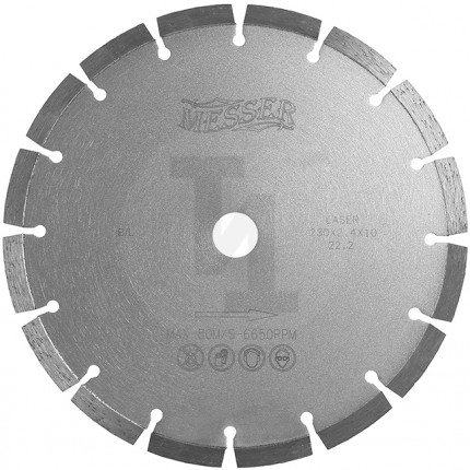 Алмазный сегментный диск B/L 450мм Messer 01-13-450
