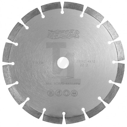 Алмазный сегментный диск FB/M 125мм Messer 01-15-125
