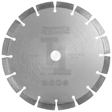 Алмазный сегментный диск FB/M 180мм Messer 01-15-180