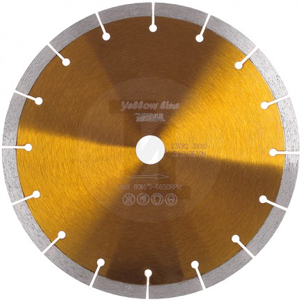 Алмазный сегментный диск Yellow Line Beton 230мм Messer 01-03-230