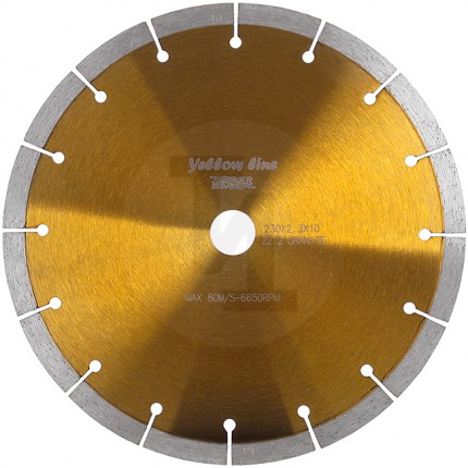 Алмазный сегментный диск Yellow Line Granite 230мм Messer 01-02-230