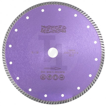 Алмазный турбо диск G/M 180мм Messer 01-33-180