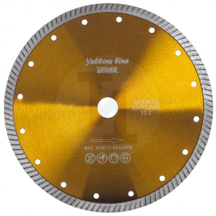 Алмазный турбо диск Yellow Line Granite 230мм Messer 01-35-230