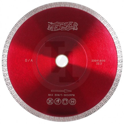 Алмазный ультратонкий диск G/A 125мм Messer 01-26-125