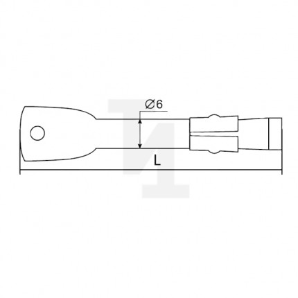 Анкер потолочный 6х40 мм KHP м71075
