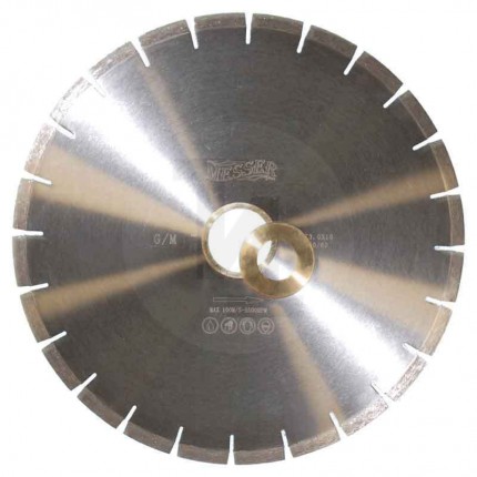Бесшумный алмазный сегментный диск G/E 400мм по граниту и мрамору Messer 01-19-410