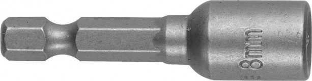 Бита STAYER "PROFI" с торцовой головкой, "Нат-драйвер", магнитная, тип хвостовика - E 1/4", длина 48 мм, 8мм, 1шт