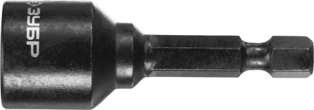 Бита ЗУБР "ПРОФИ" "Нат-драйвер" с торцовой головкой, магнитная, хвостовик E 1/4", L=50мм, 12мм, 1шт