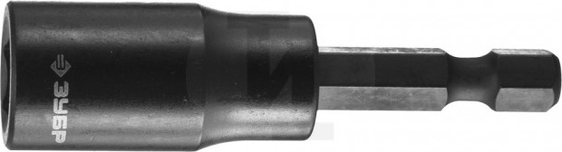 Бита ЗУБР "ПРОФИ" с торцовой головкой, удлиненная, хвостовик E 1/4", 10мм, 1шт 26377-10
