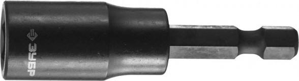 Бита ЗУБР "ПРОФИ" с торцовой головкой, удлиненная, хвостовик E 1/4", 12мм, 1шт