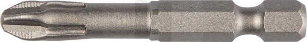 Биты "X-DRIVE" торсионные кованые, обточенные, KRAFTOOL 26123-3-50-2, Cr-Mo сталь, тип хвостовика E 1/4", PZ3, 50мм, 2шт 26123-3-50-2