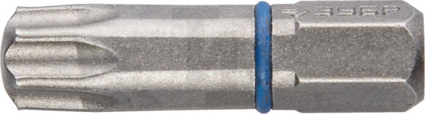 Биты ЗУБР "ЭКСПЕРТ" торсионные кованые, обточенные, хромомолибденовая сталь, тип хвостовика C 1/4", T30, 25мм, 2шт 26015-30-25-2