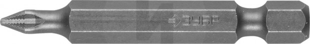 Биты ЗУБР "МАСТЕР" кованые, хромомолибденовая сталь, тип хвостовика E 1/4", PH1, 50мм, 2шт 26001-1-50-2