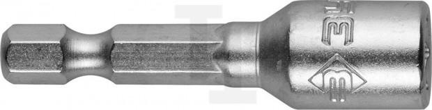 Биты ЗУБР "МАСТЕР" с торцовой головкой, магнитные, Cr-V, тип хвостовика E 1/4", 6х45мм, 2шт 26392-06-02
