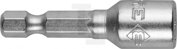 Биты ЗУБР "МАСТЕР" с торцовой головкой, магнитные, Cr-V, тип хвостовика E 1/4", 8х45мм, 2шт 26392-08-02