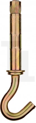 Болт анкерный с крюком, 10 x 60 мм, 40 шт, желтопассивированный, ЗУБР Профессионал 302372-10-060