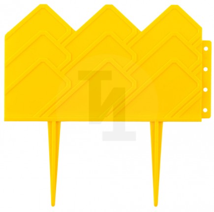 Бордюр декоративный GRINDA для клумб, 14х310см, желтый 422221-Y