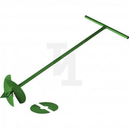 Бур садовый РОСТОК, со сменными ножами, 150 мм, 200мм, длина 1000мм 39492