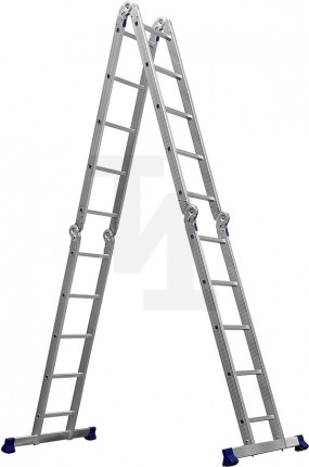 Четырехсекционная лестница-трансформер СИБИН, алюминиевая, 4x5 ступени, ЛТ-45 38853