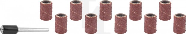 Цилиндр STAYER шлифовальный абразивный, с оправкой, d 6,25мм, Р80/120, 10шт 29919-H10