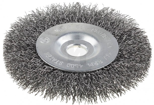 Щетка STAYER дисковая для точильно-шлифовального станка, витая сталь 0,3мм, 175/12,7/16мм 35185-175