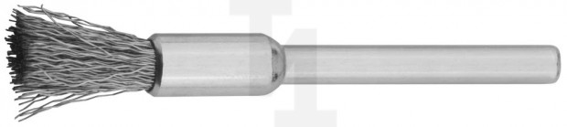Щетка ЗУБР кистевая, нержавеющая сталь, на шпильке, d 5,0х3,2мм, L 42мм, 1шт 35932