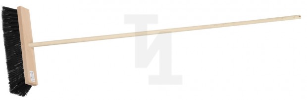 Щетка ЗУБР уличная деревянная с ручкой, волокно 90мм, ПЭТ, 140см, 40х7см 39191-40