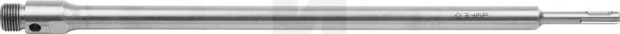 Державка ЗУБР для бур коронки с хвостовиком SDS Plus, конусное крепление центров сверла, L 450мм, резьба М22 29187-450