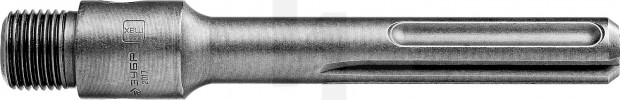 Державка ЗУБР "ПРОФЕССИОНАЛ" для коронок по бетону, хвостовик SDS-Max, L=160 мм, M22, коническая посадка сверла 29188-160