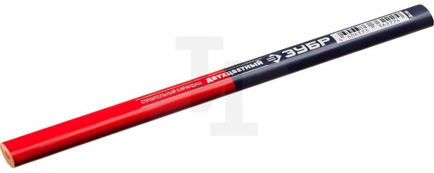 Двухцветный строительный карандаш 180мм ЗУБР 6310