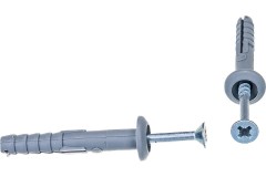 Дюбель-гвоздь 6x40 мм распорный с воротником гриб (200 шт/уп)