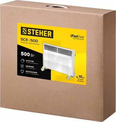 Электрический конвектор STEHER, 0.5 кВт SCE-500