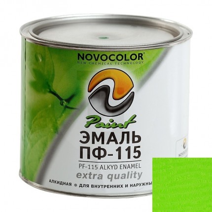 Эмаль ПФ-115 салатовая (0,9кг) Novocolor LKM81728