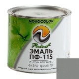 Эмаль ПФ-115 серая (0.9 кг) Novocolor